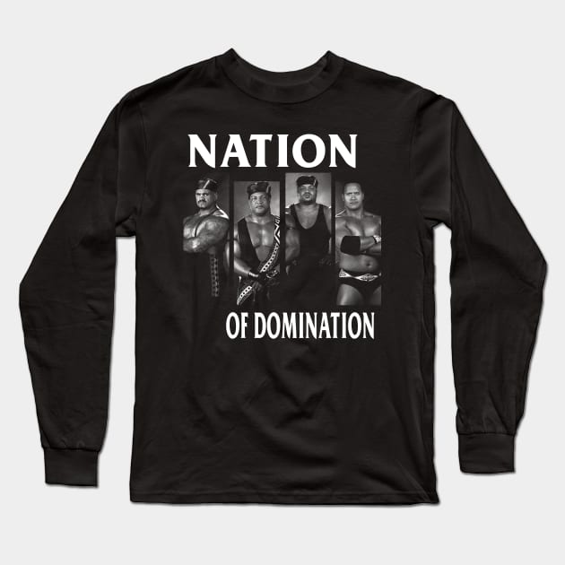 Nation Of Domination Long Sleeve T-Shirt by WithinSanityClothing